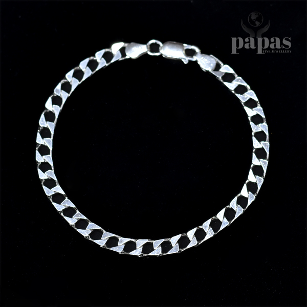 BC 004 Real Silver Gents Bracelet 925