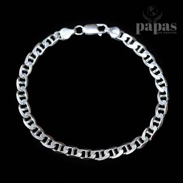 BC 007 Real Silver Gents Bracelet 925