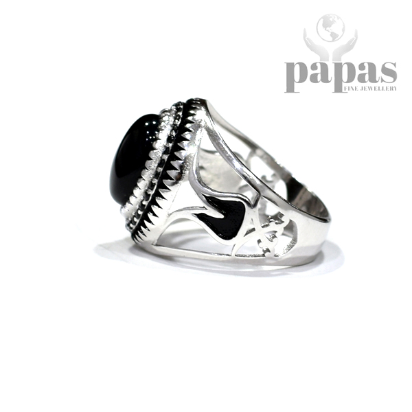 GR 002- Real Silver Gents Ring