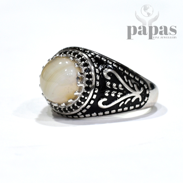 GR 003- Real Silver Gents Ring