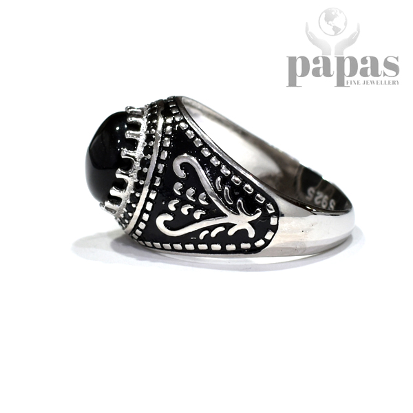 GR 004 Real Silver Gents Ring