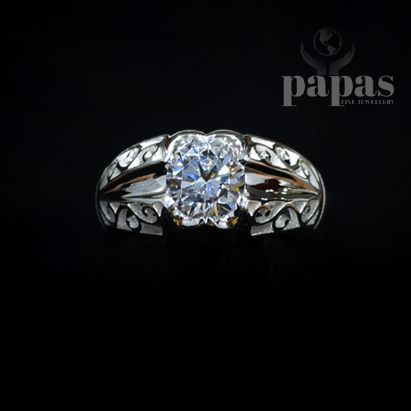 GR 011- Real Silver Gents Ring