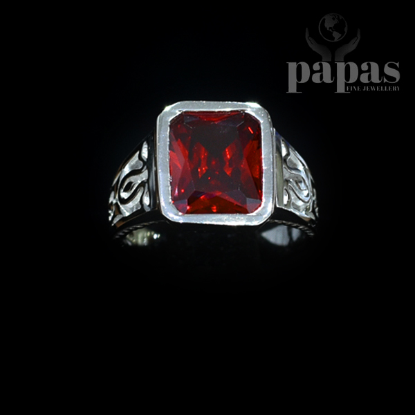 GR 012- Real Silver Gents Ring