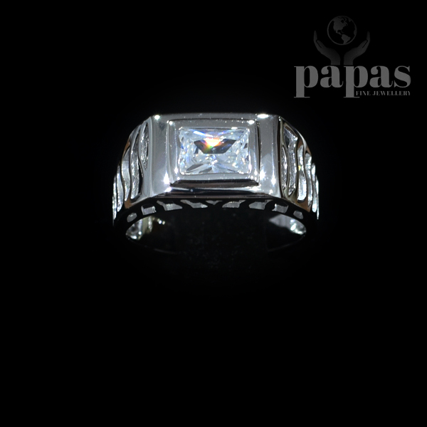 GR 013- Real Silver Gents Ring
