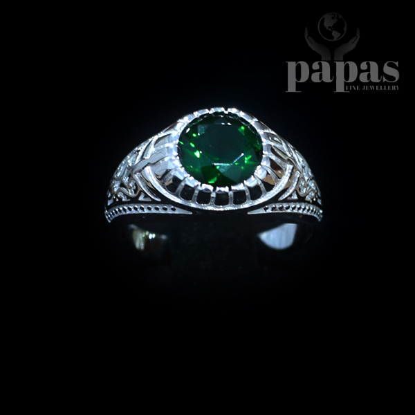GR 015- Real silver Gents ring