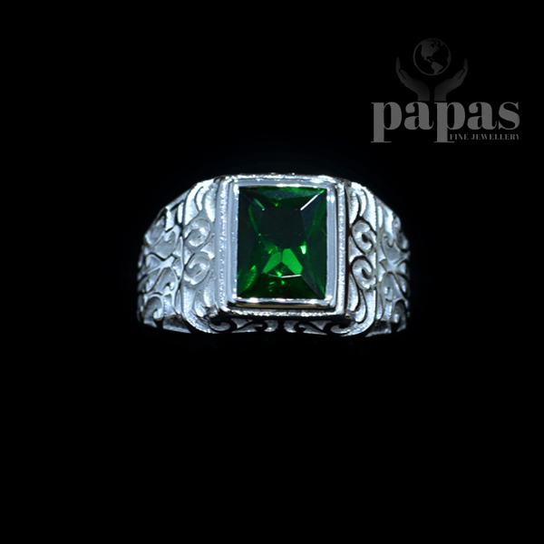 GR 021 Real Silver Gents Ring 