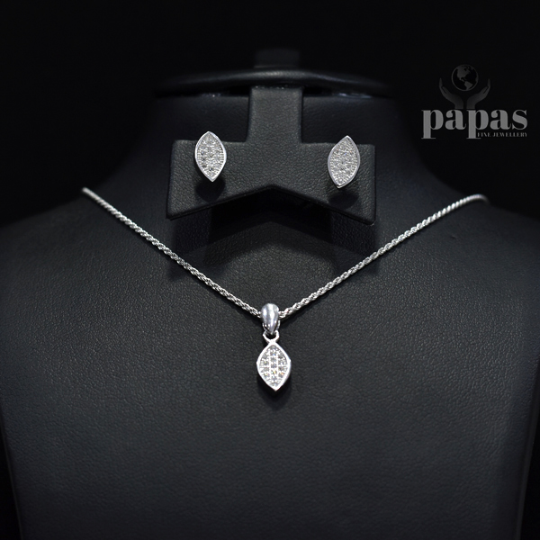 009- Real Silver Necklace set