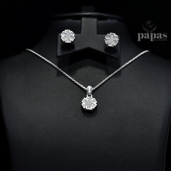 015- Real silver Necklace 