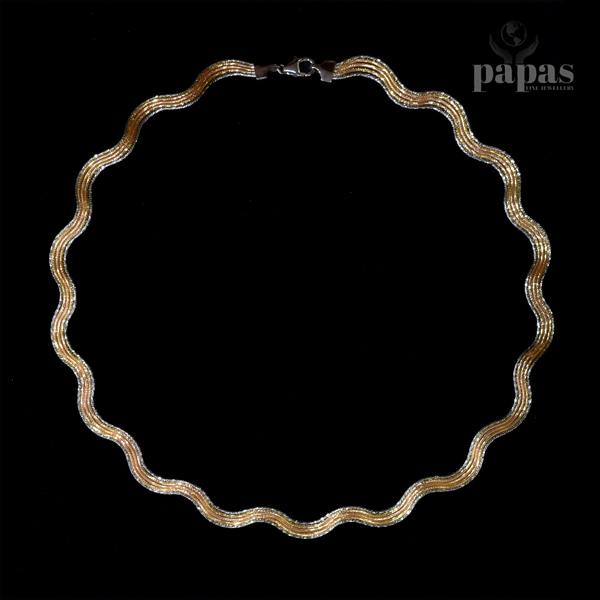 029 Real silver Omega necklace