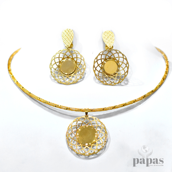 031 Real Silver Necklace set