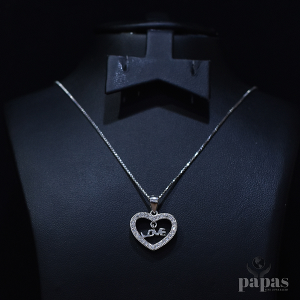 037- REAL SILVER NECKLACE 