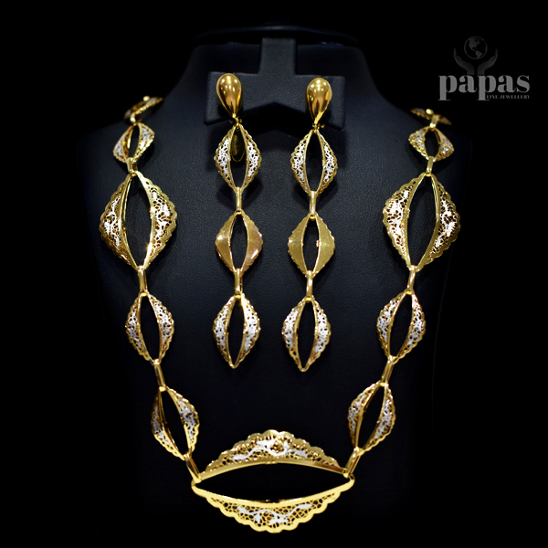 013- Real silver Necklace set