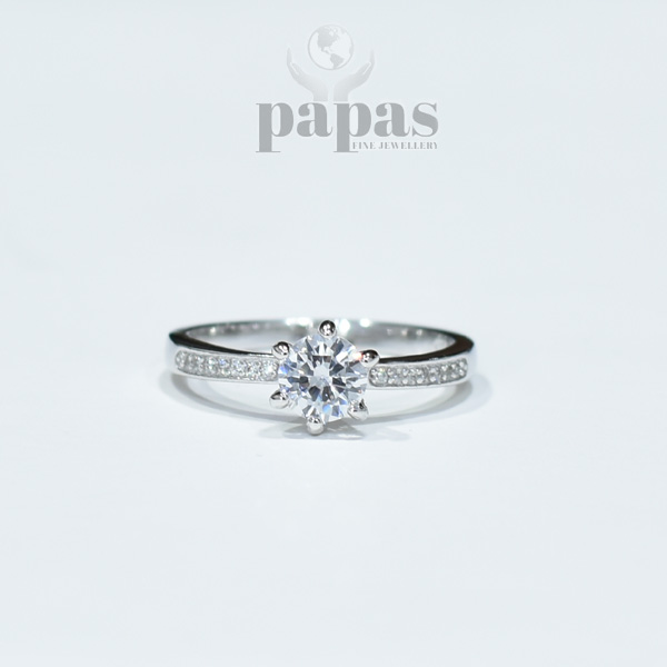 LR-026 REAL SILVER LADIES RING